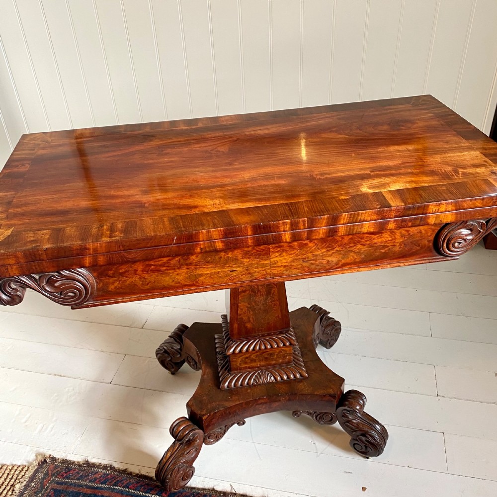 Regency mahogany tea table View II