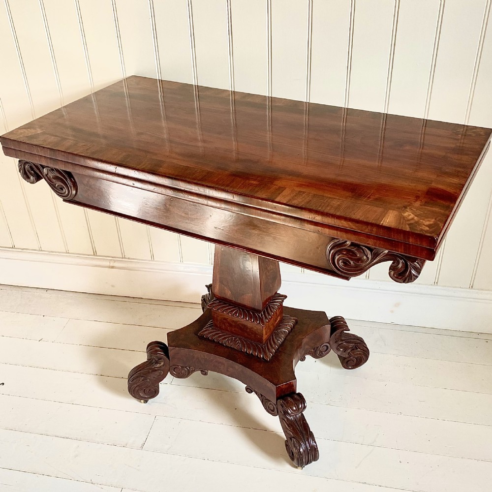 Regency mahogany tea table View IV
