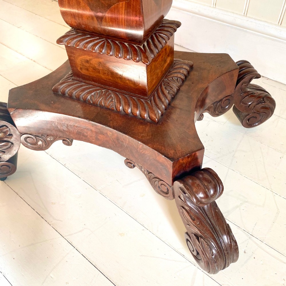 Regency mahogany tea table View VI