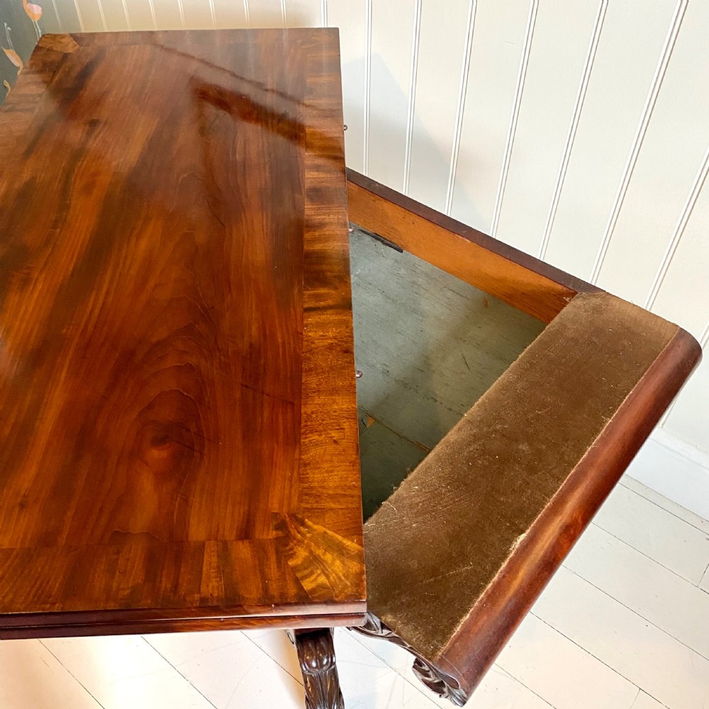 Regency mahogany tea table View X