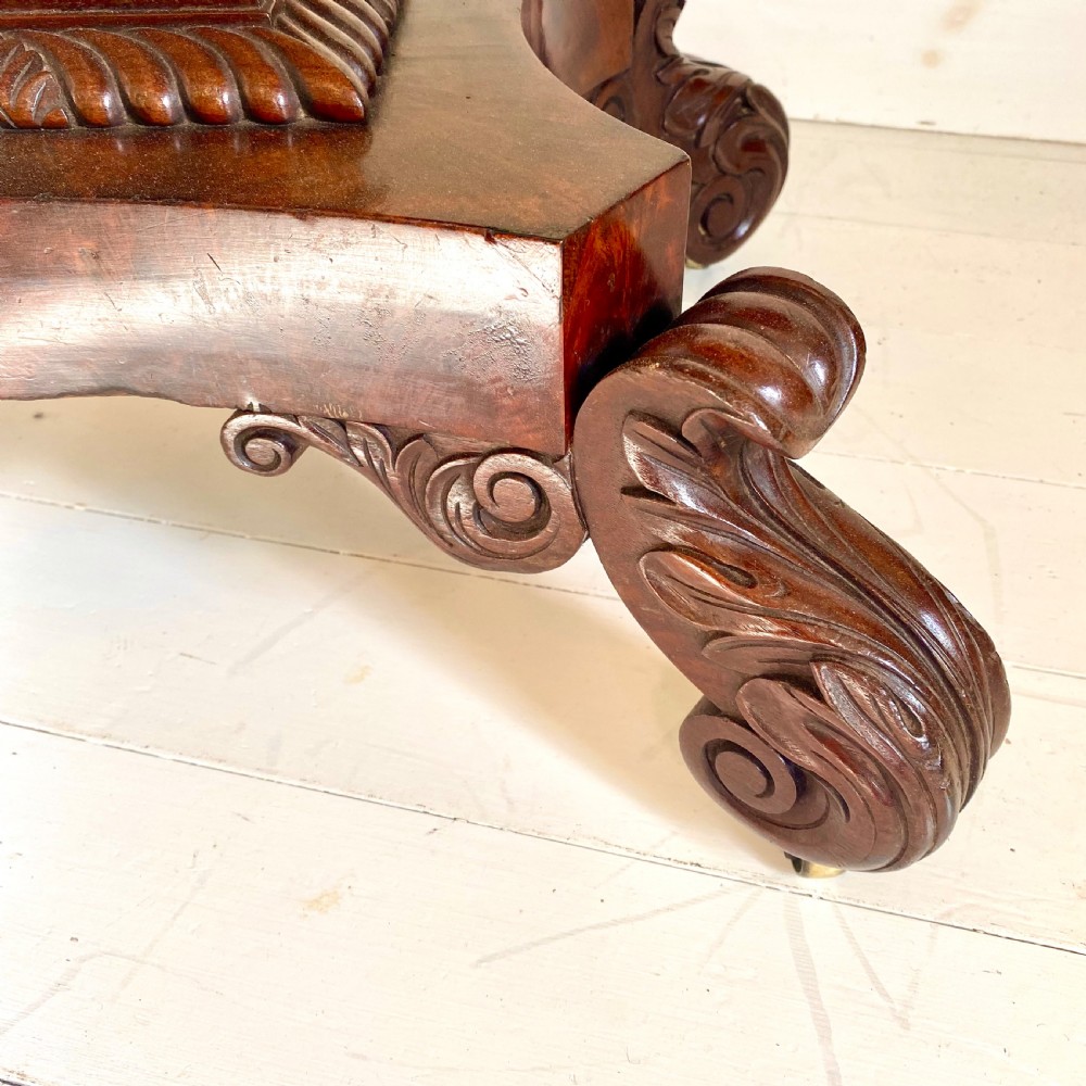 Regency mahogany tea table View XI
