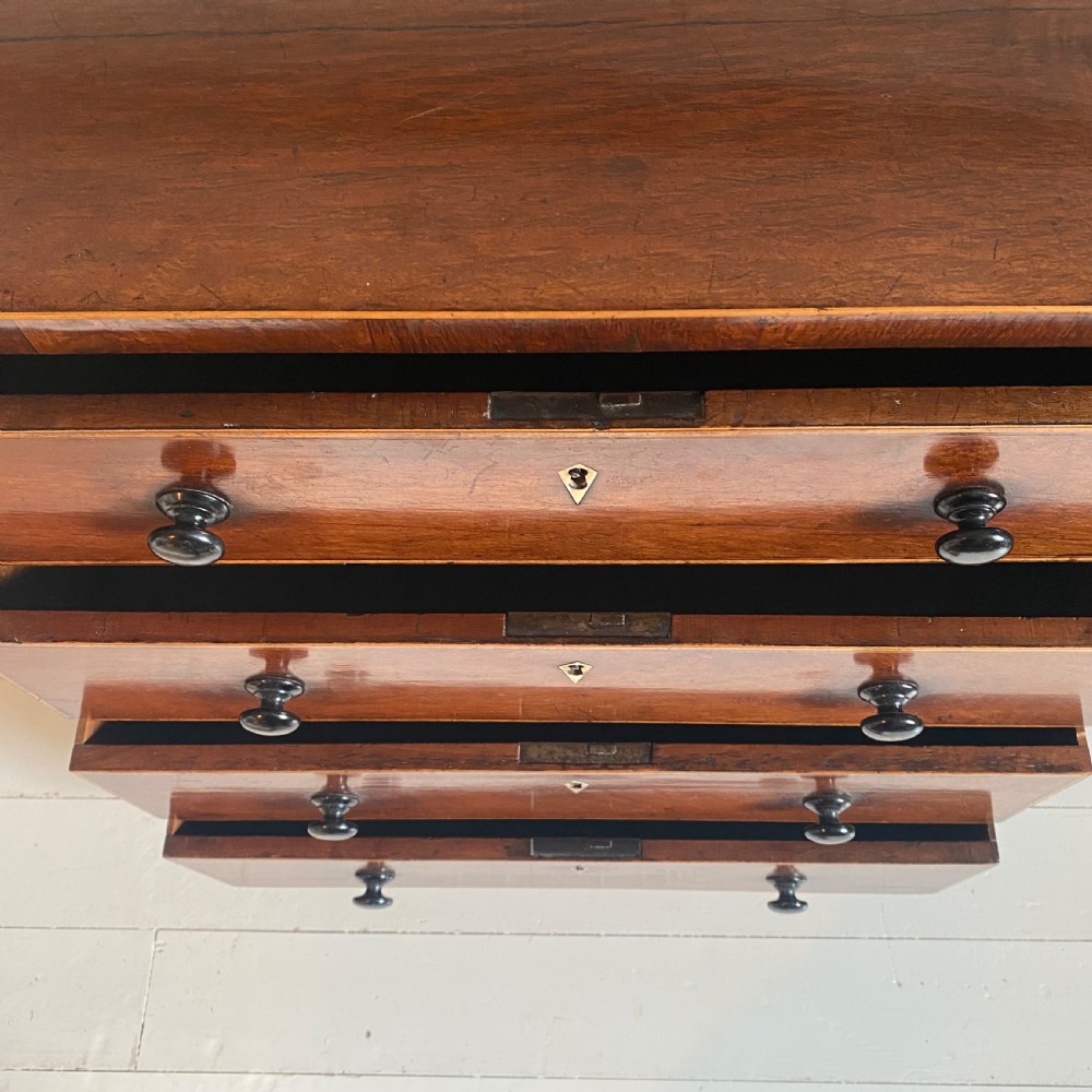 Regency partridge wood chest of drawers View XI