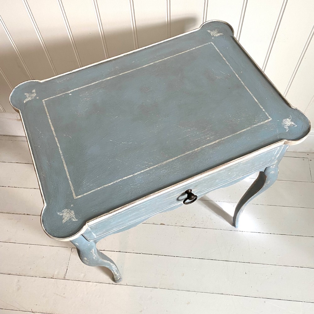 Painted Swedish style table View IV