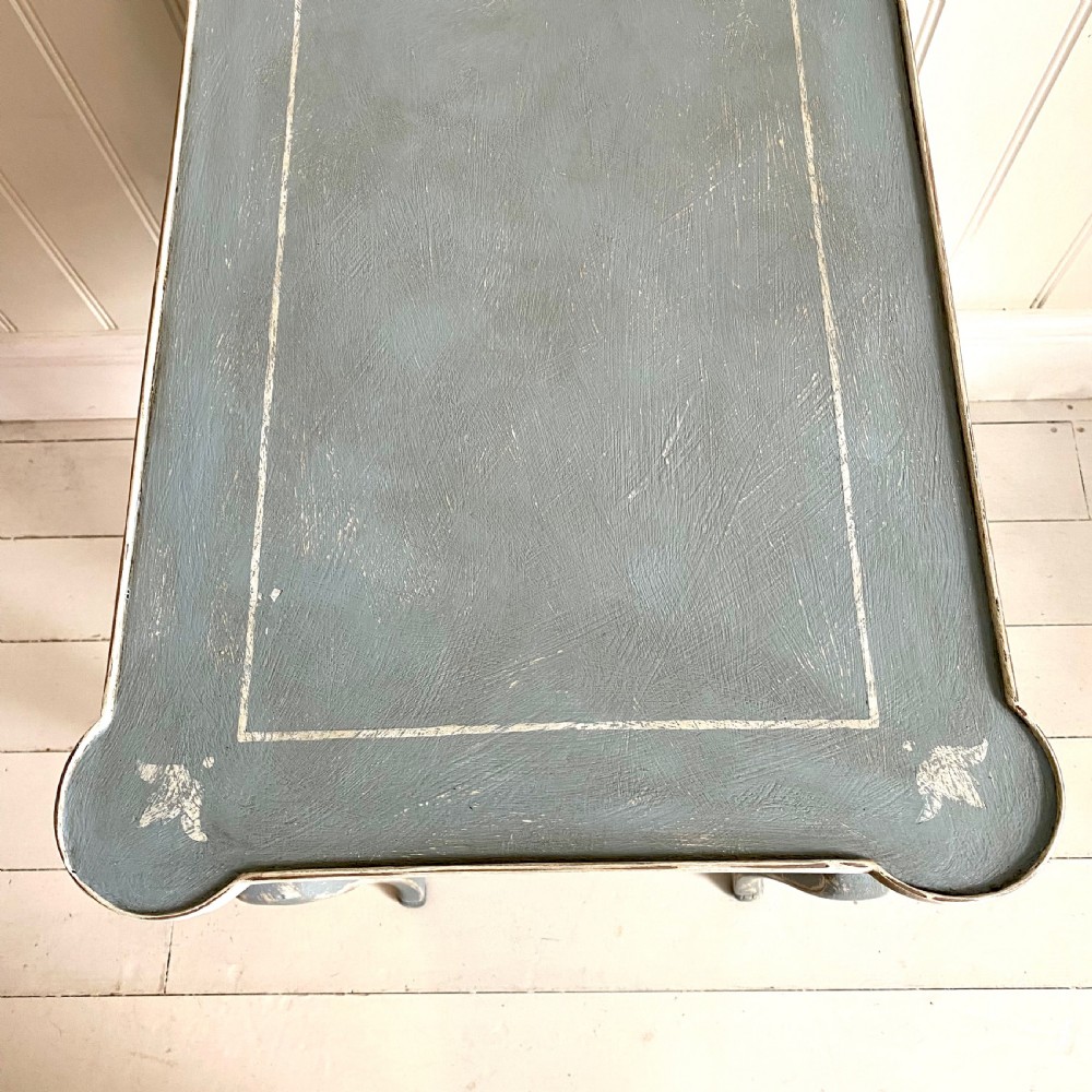Painted Swedish style table View VIII