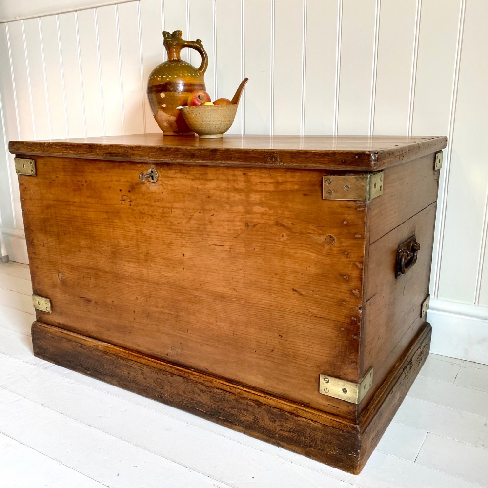19th century pine trunk