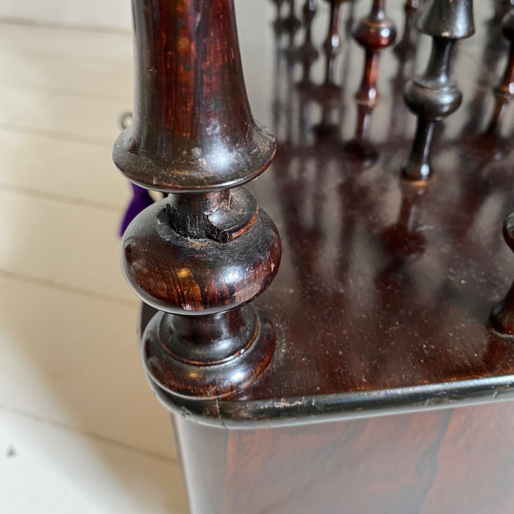 19th century rosewood Canterbury magazine rack View VI
