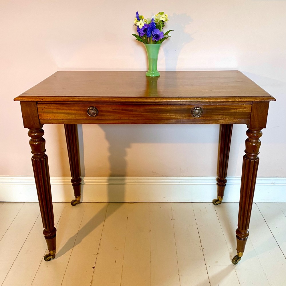 19th century mahogany writing side table