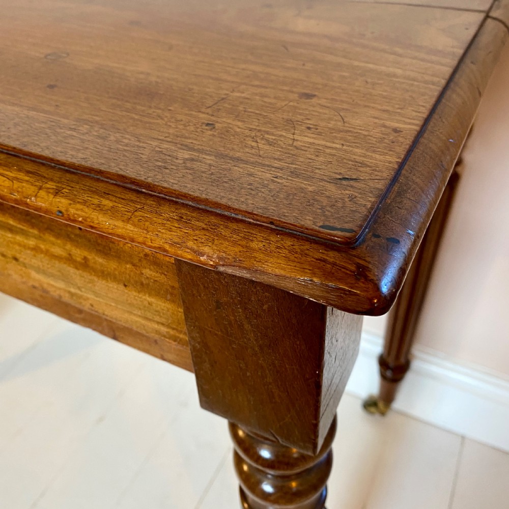 19th century mahogany writing side table View II