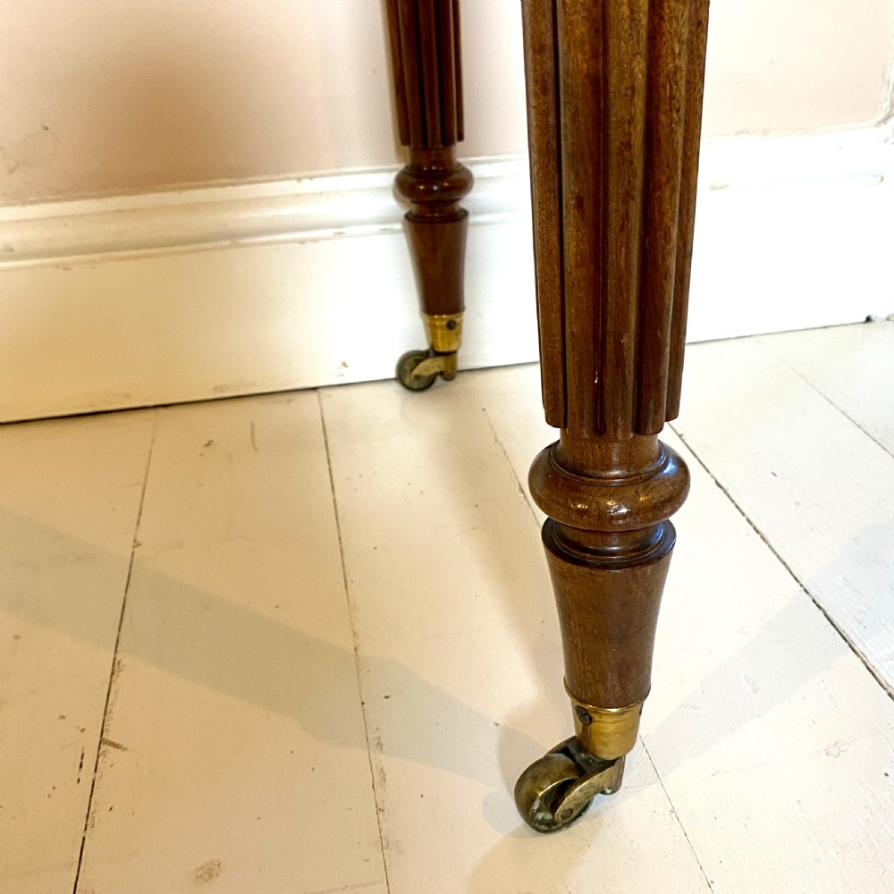 19th century mahogany writing side table View IV