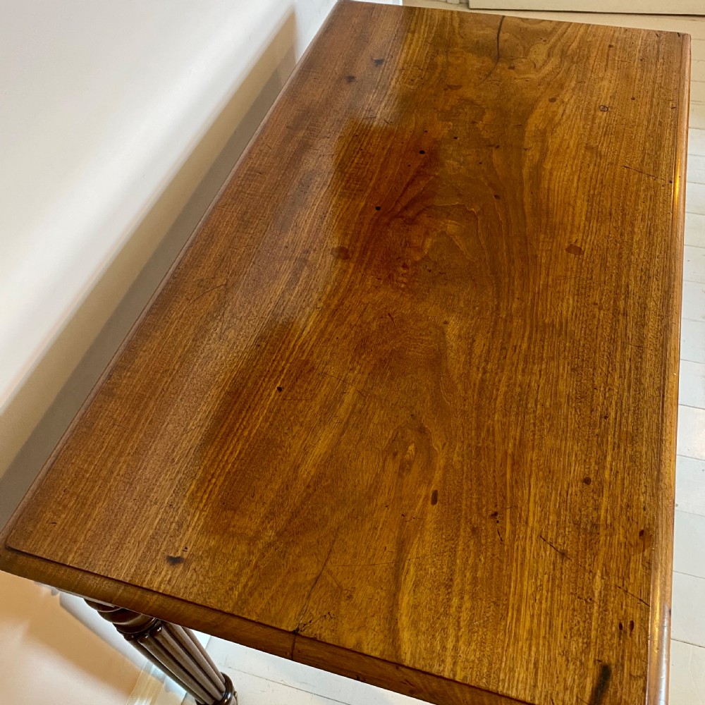 19th century mahogany writing side table View V