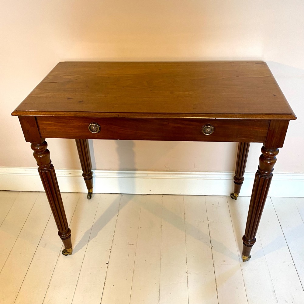 19th century mahogany writing side table View VIII