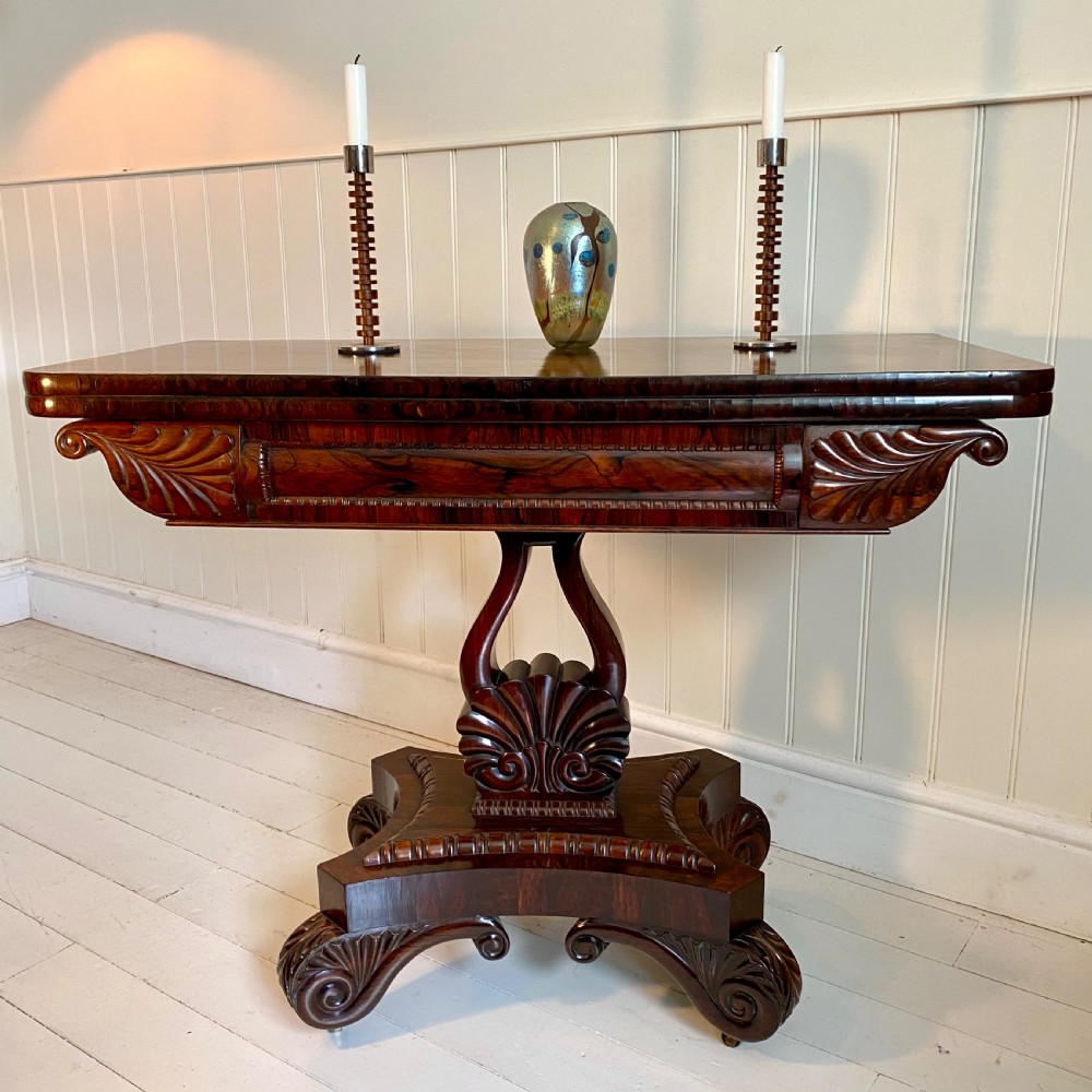 19th century rosewood tea table