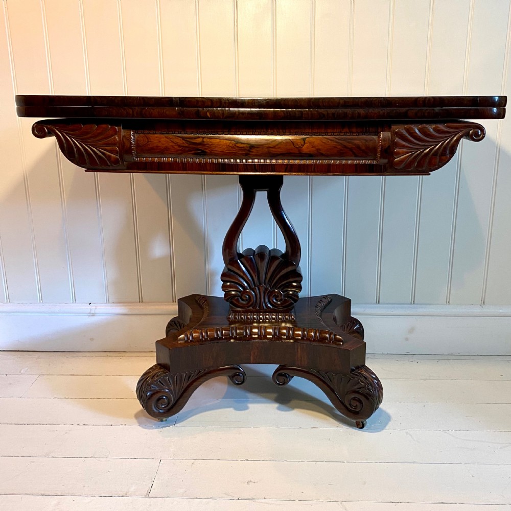 19th century rosewood tea table View II