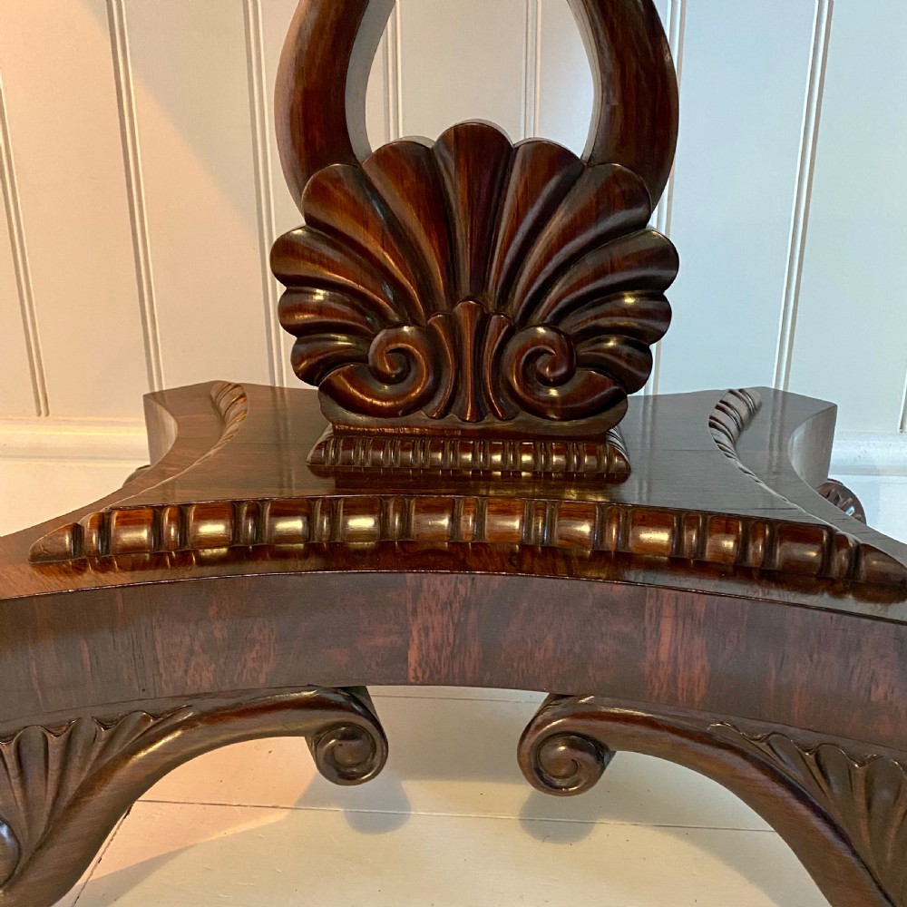 19th century rosewood tea table View IV