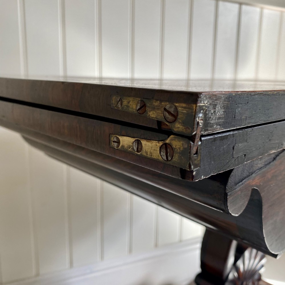 19th century rosewood tea table View IX