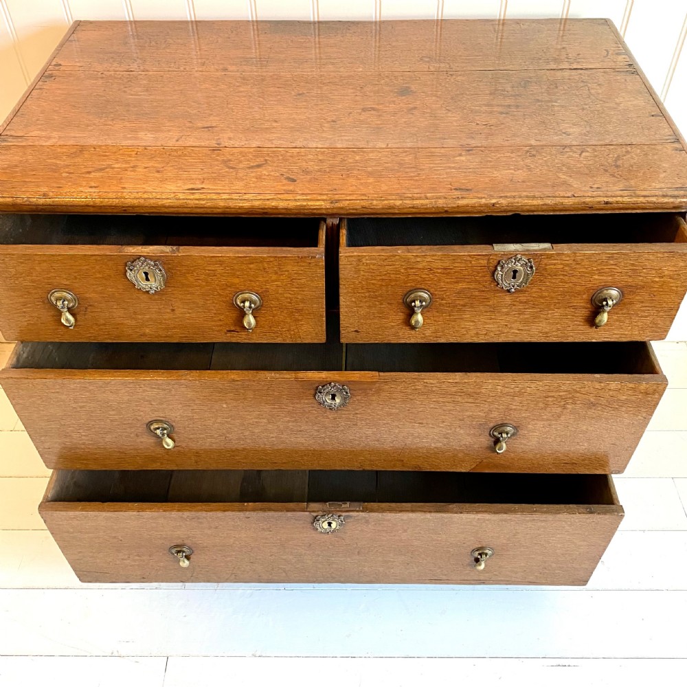 18th century oak chest of drawers  View V