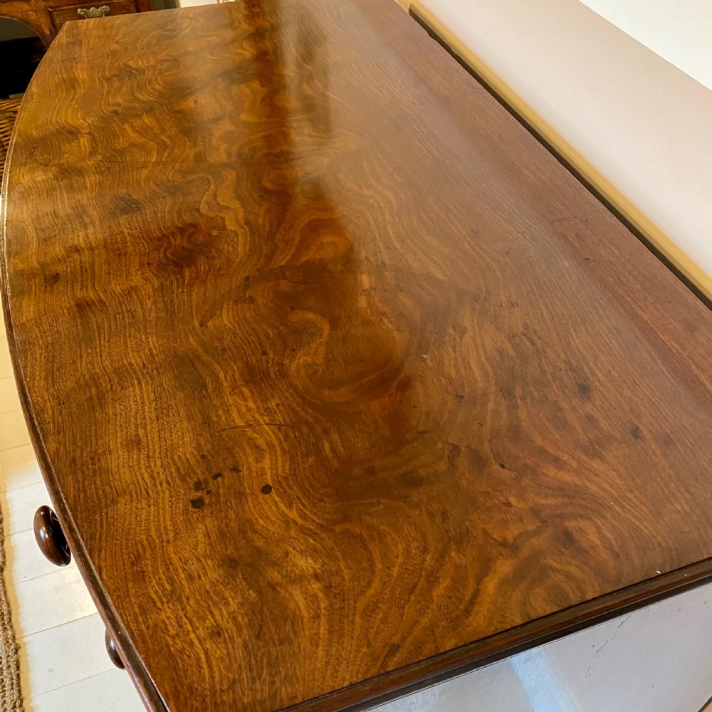 19th century Mahogany bow front chest of drawers View V