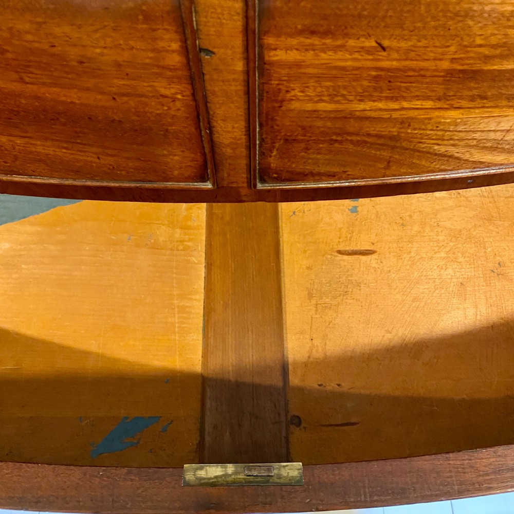19th century Mahogany bow front chest of drawers View X