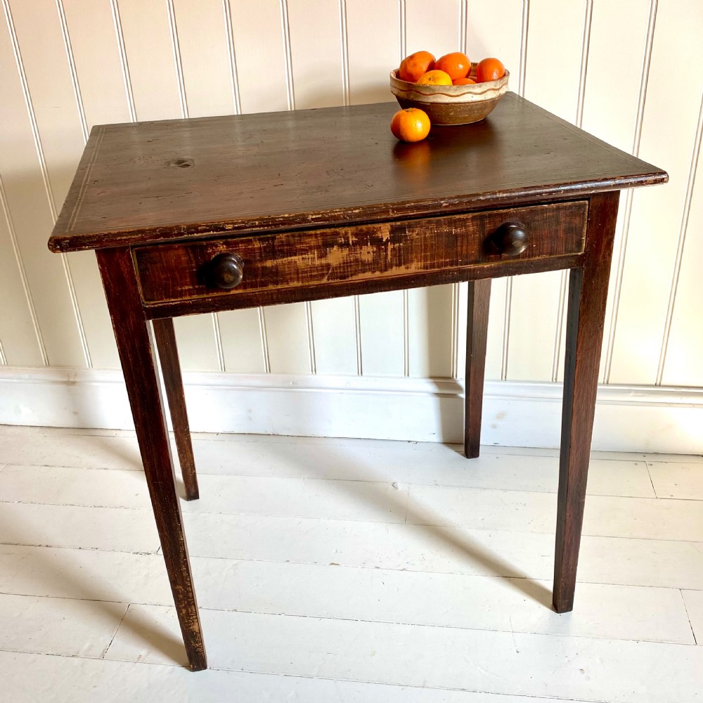 Regency simulated mahogany side table View II
