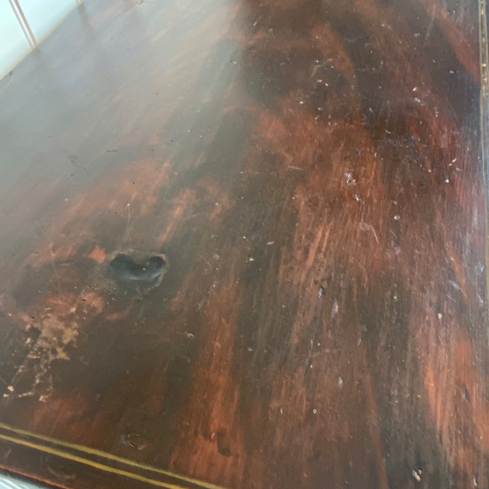 Regency simulated mahogany side table View III