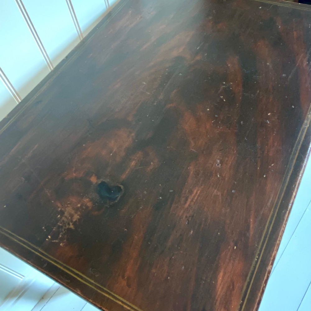 Regency simulated mahogany side table View IV