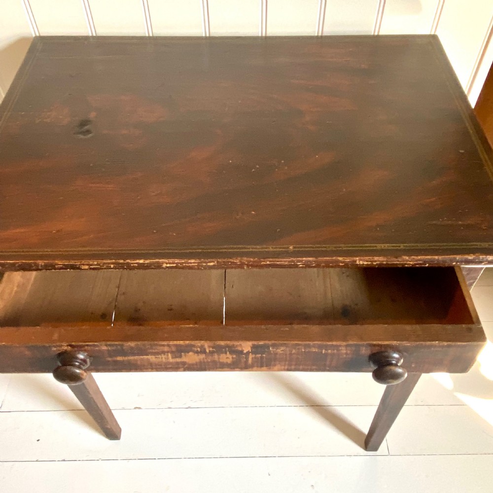 Regency simulated mahogany side table View IX
