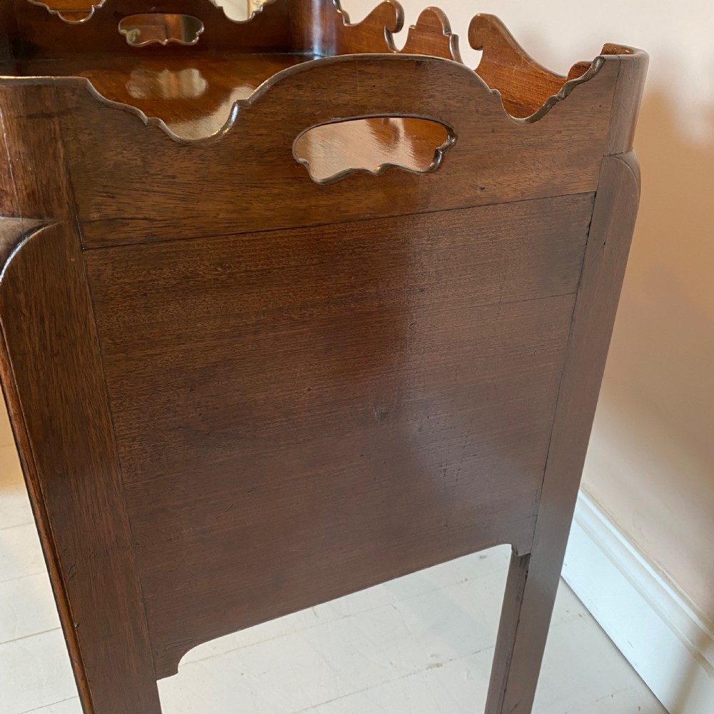 Georgian mahogany bedside cupboard View VII