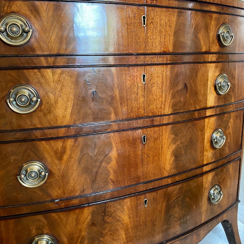 Regency mahogany chest of drawers View IX