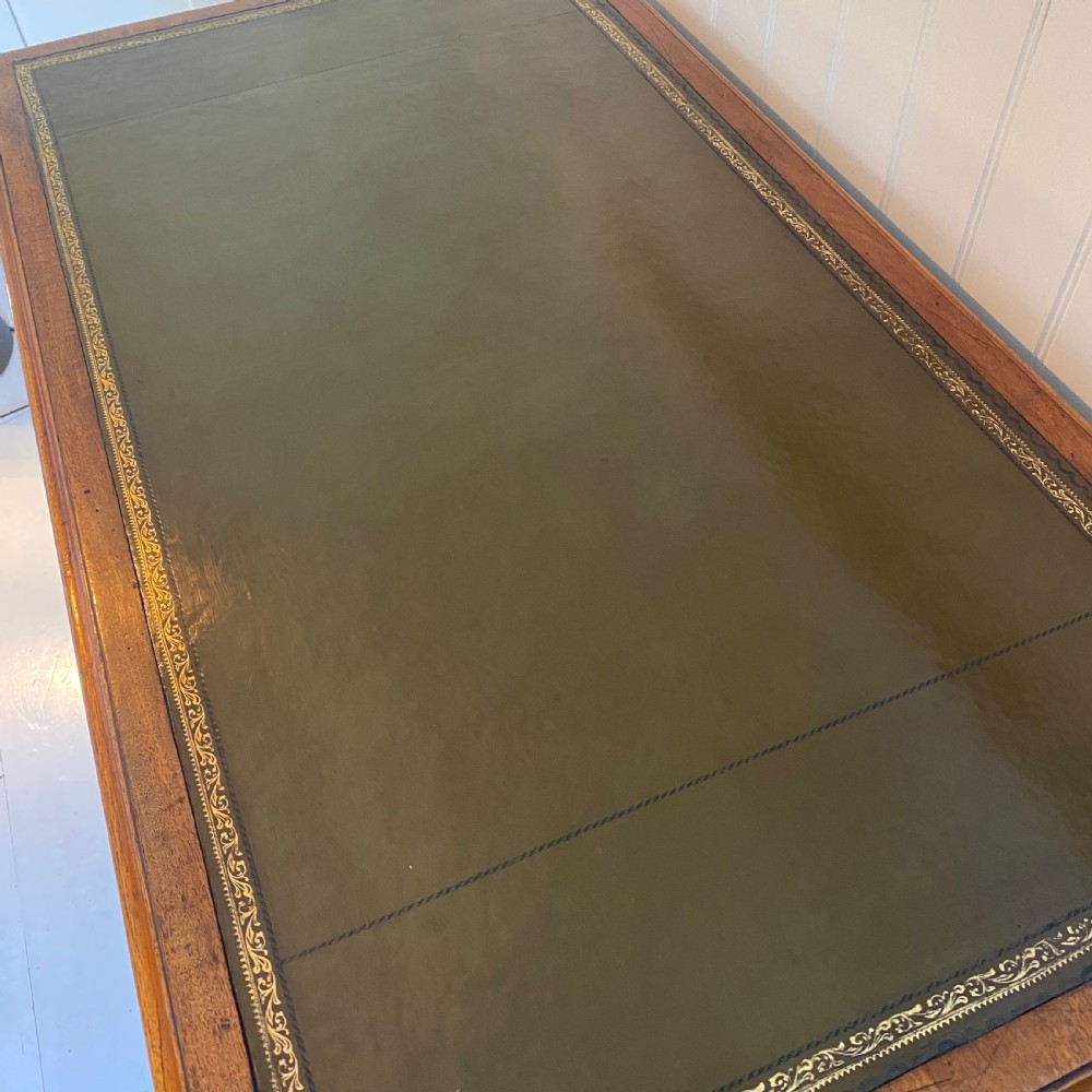 19th century mahogany pedestal desk View III