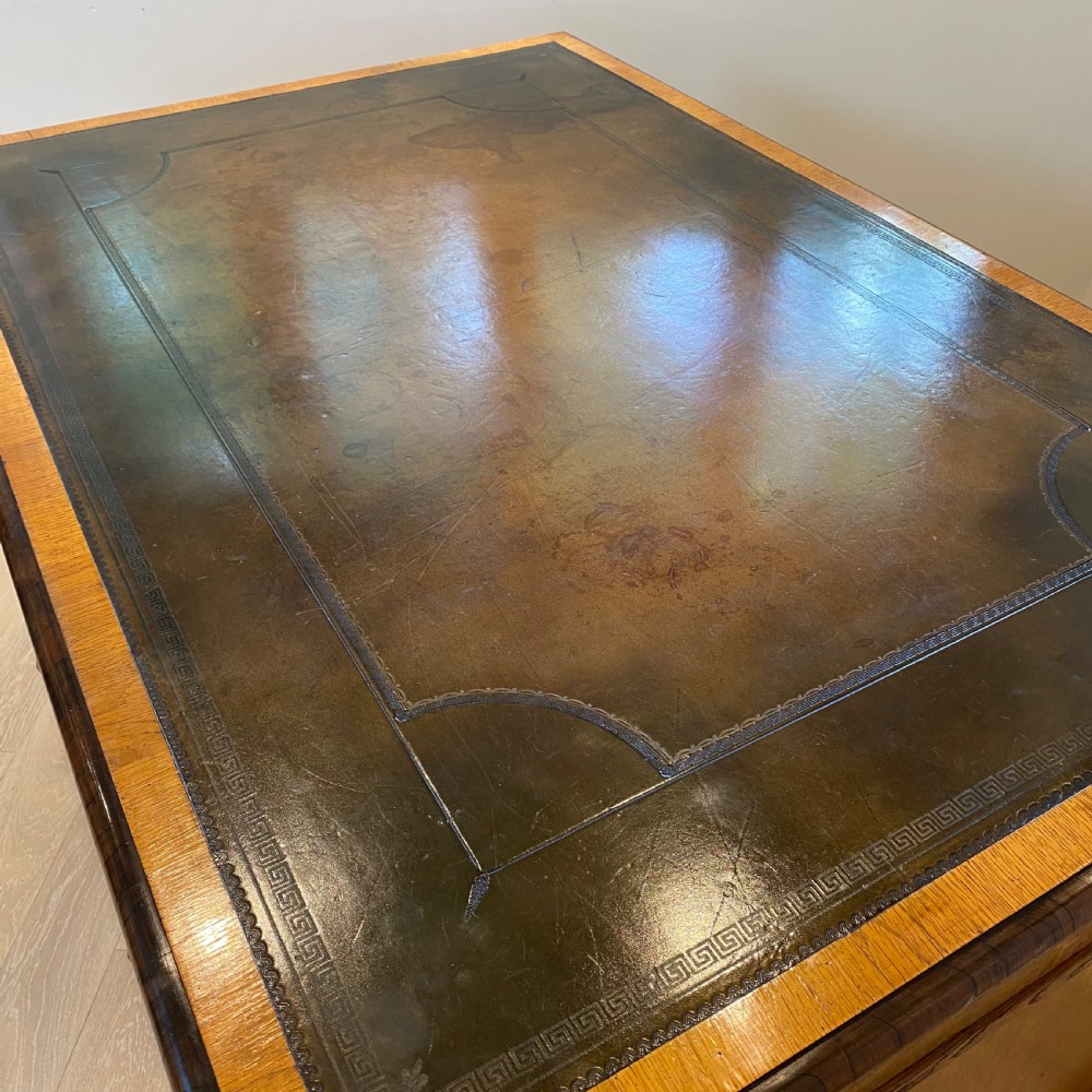 19th century oak partners desk View III