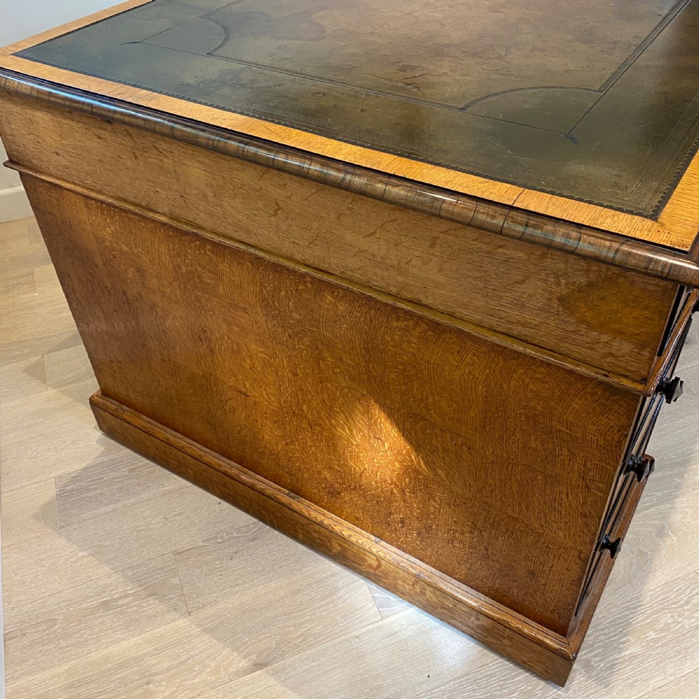 19th century oak partners desk View V