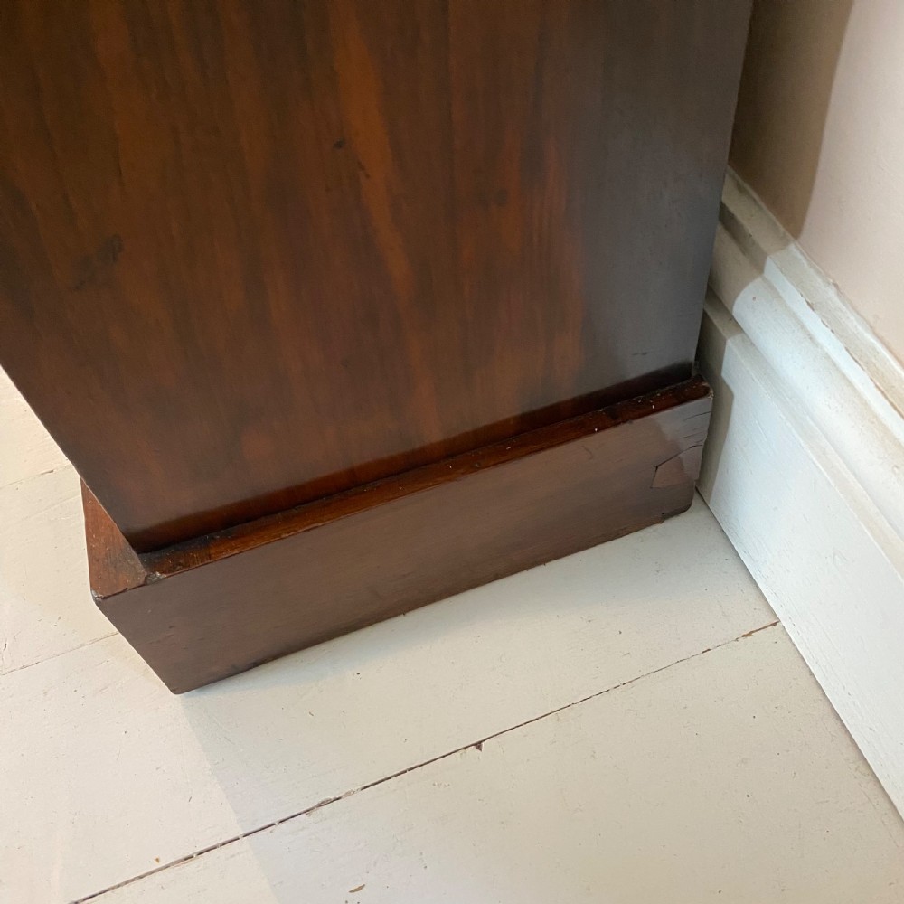 19th century walnut glazed bookcase
