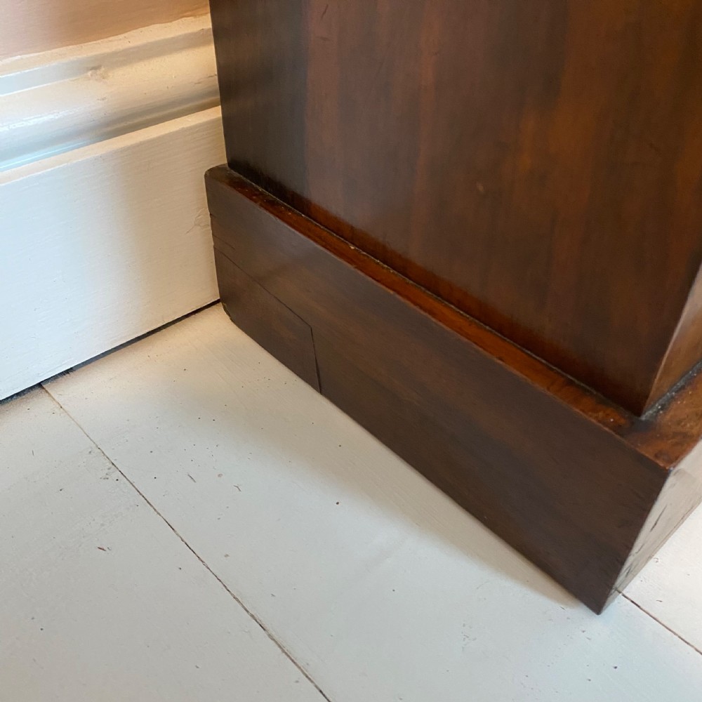 19th century walnut glazed bookcase View II