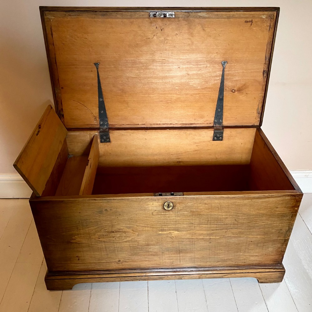 19th century pine trunk chest View III