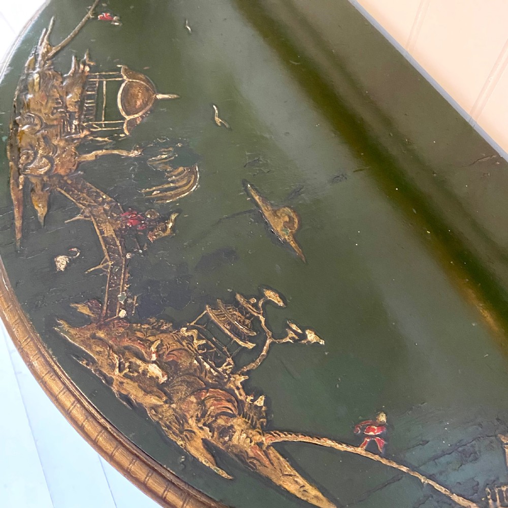 Green chinoiserie cupboard View III