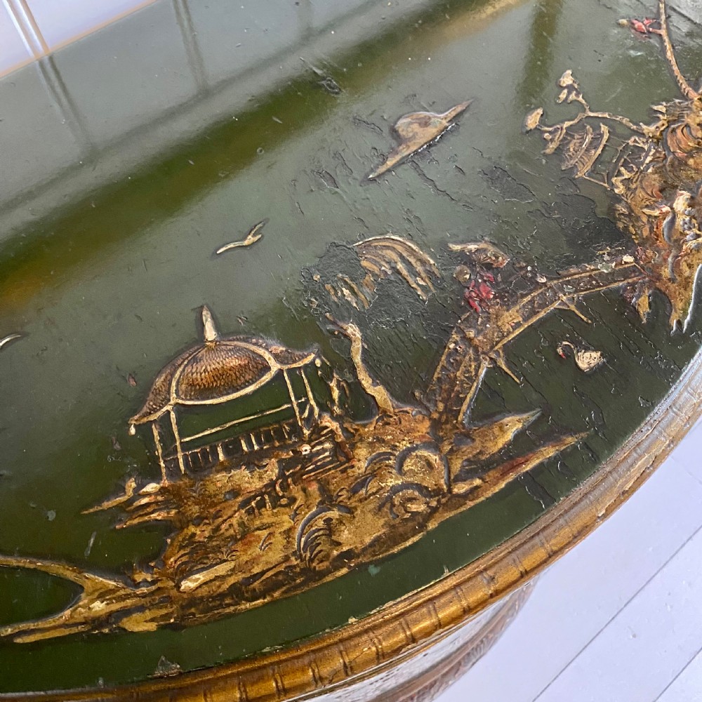 Green chinoiserie cupboard View V