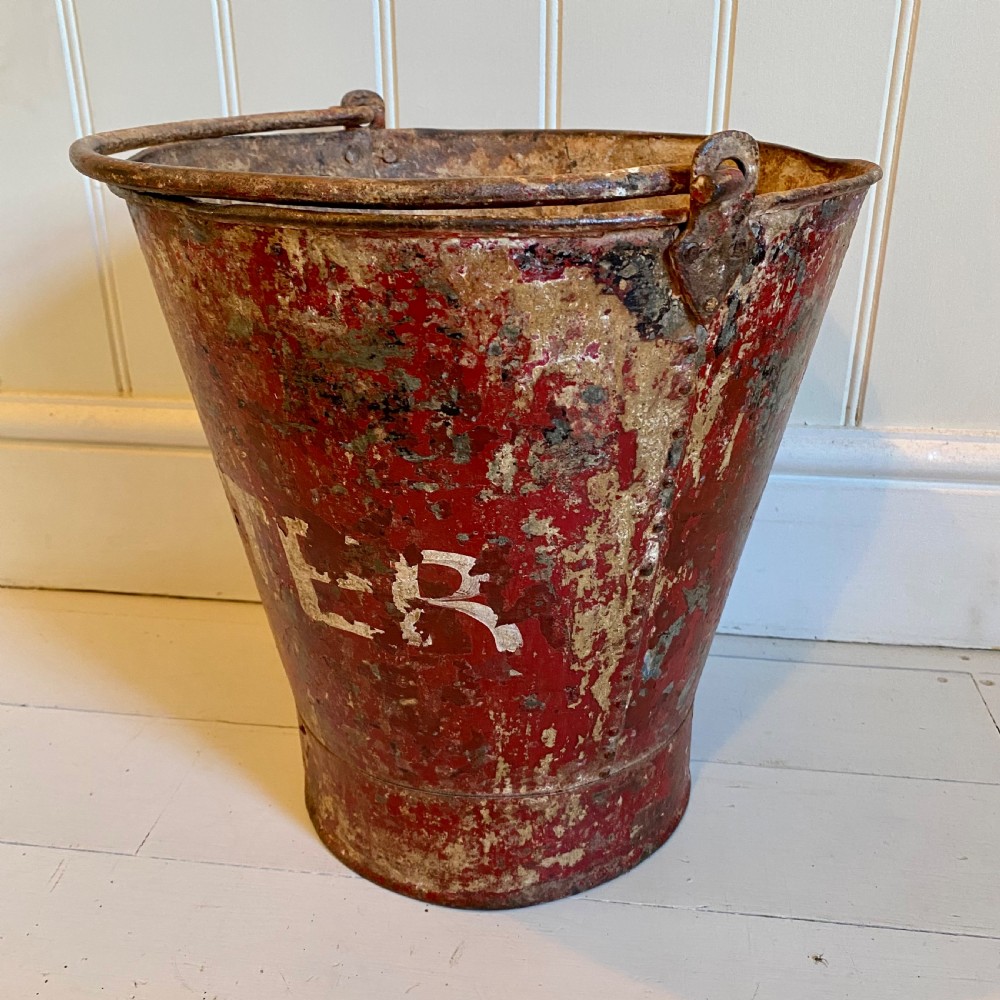 Vintage fire bucket  View II