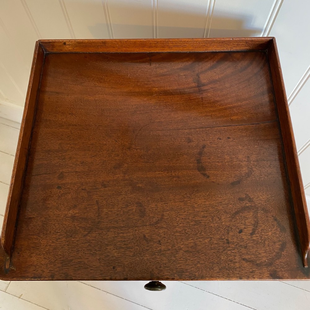 Regency 19th century mahogany bedside cupboard  View V