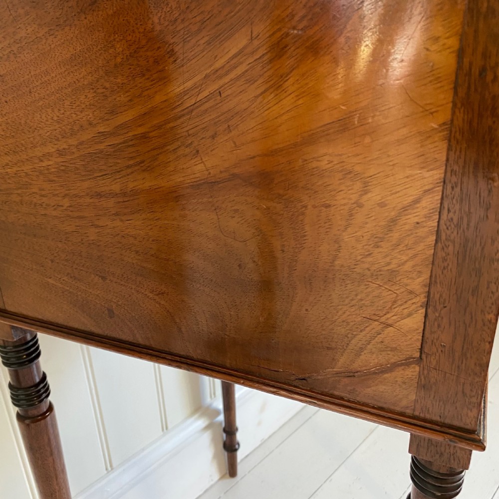 Regency 19th century mahogany bedside cupboard  View VIII