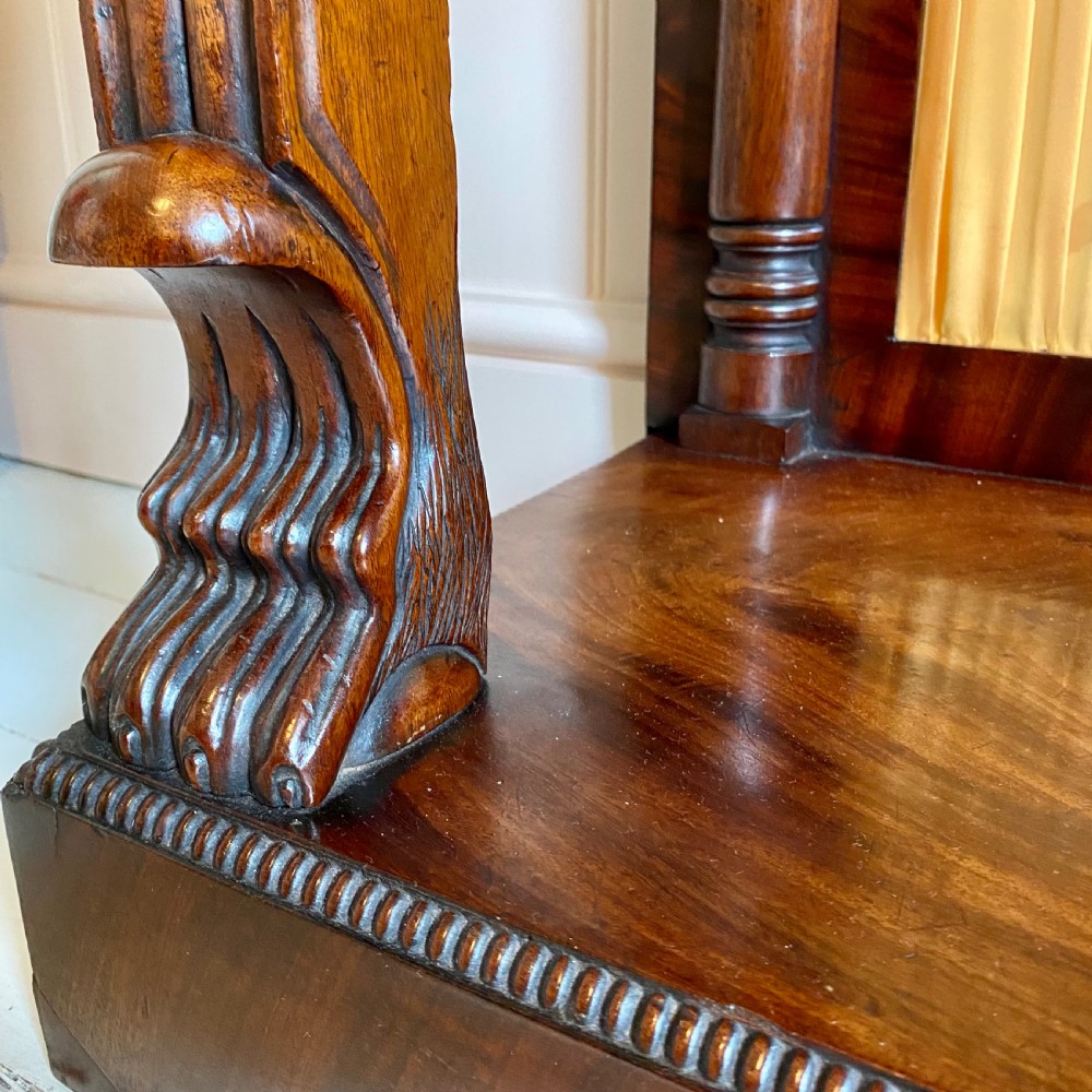 Late regency mahogany console table  View III