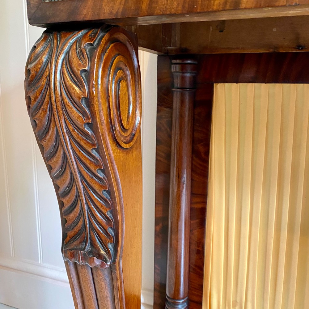 Late regency mahogany console table  View IV