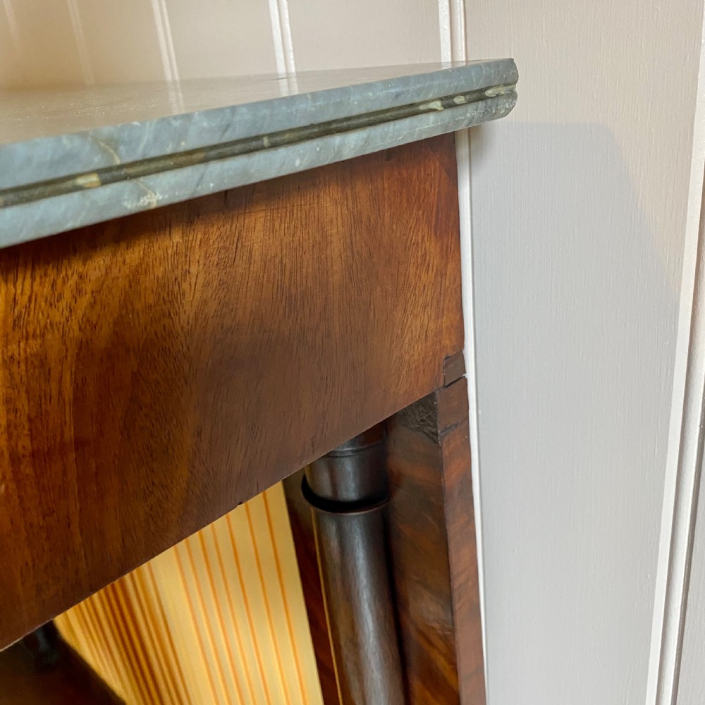 Late regency mahogany console table  View IX