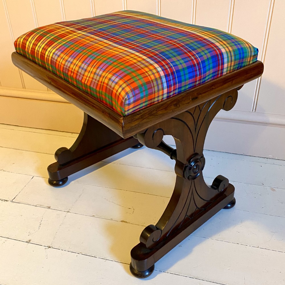 19th century rosewood stool