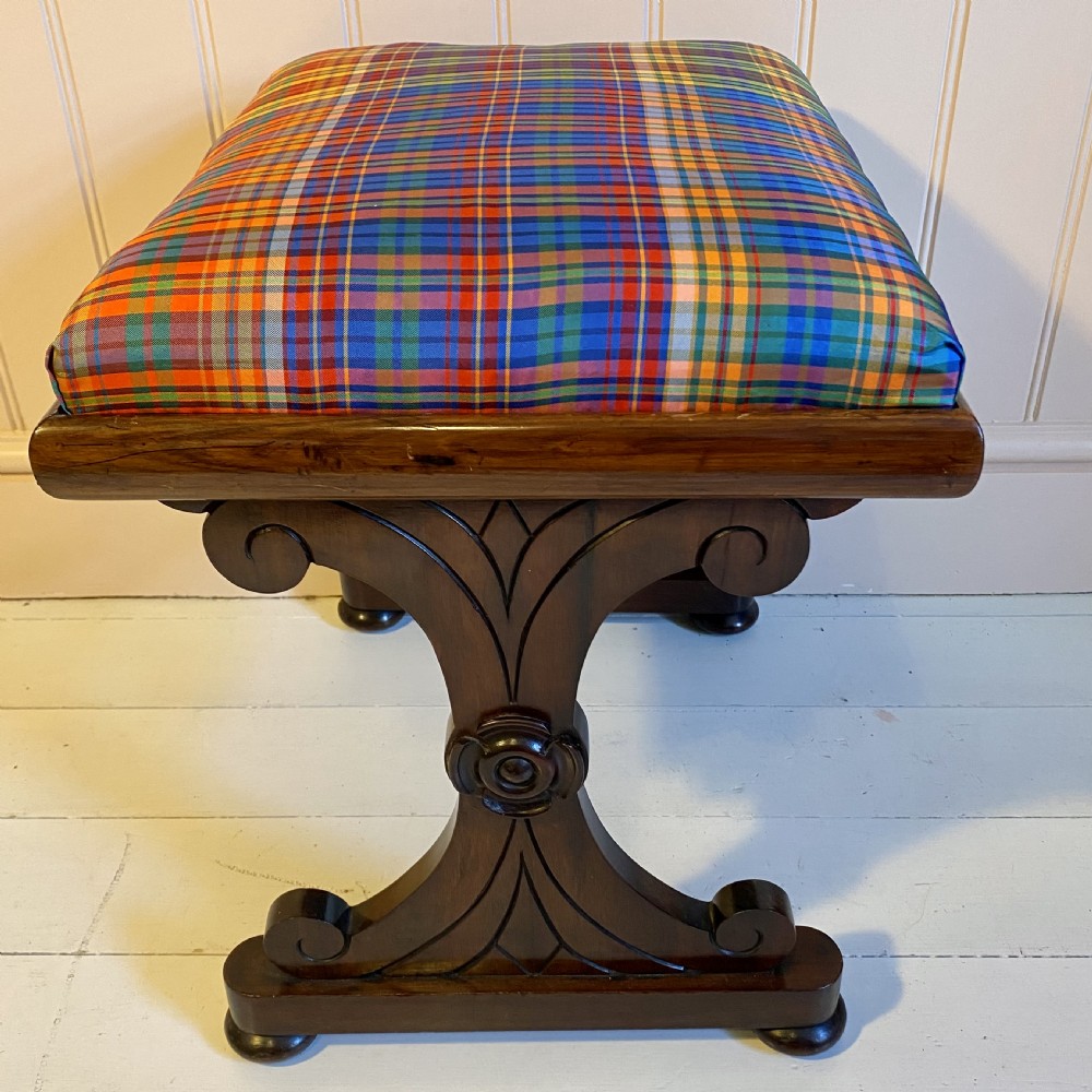 19th century rosewood stool View II