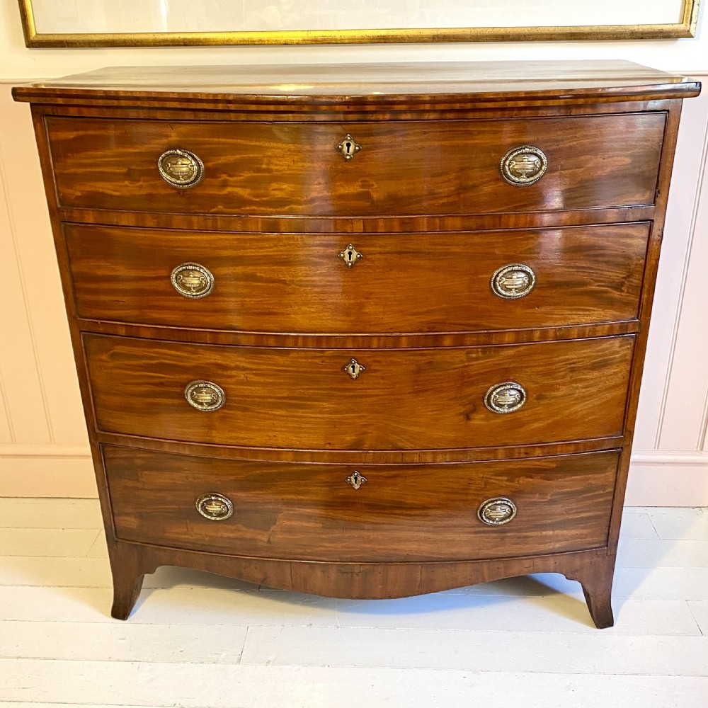19th century mahogany chest of drawers 