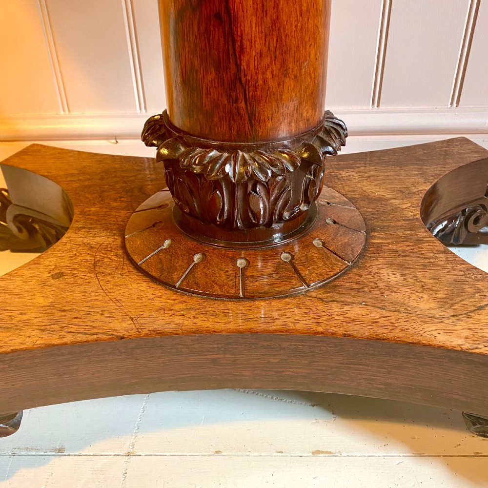 19th century rosewood card table  View VI