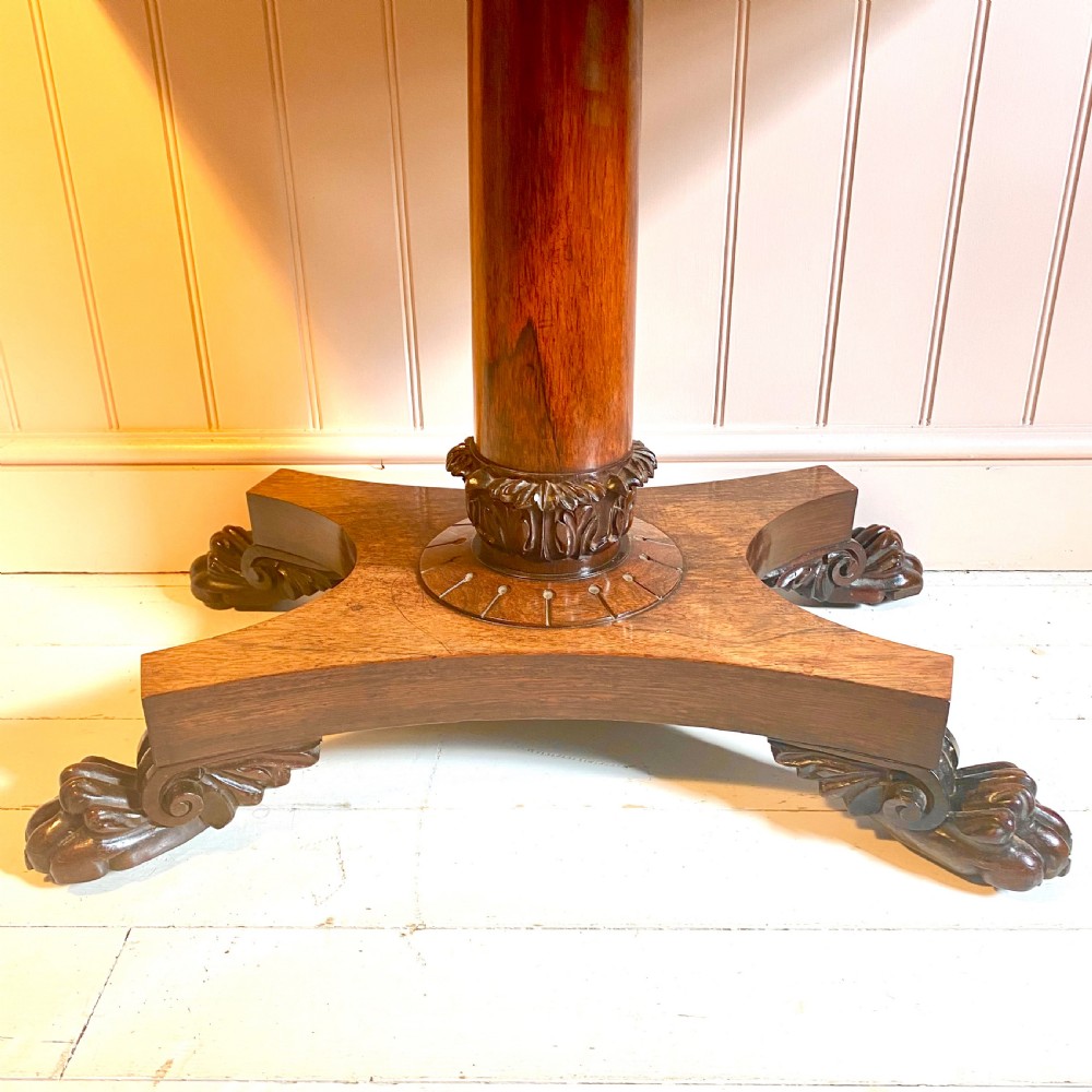 19th century rosewood card table  View VII