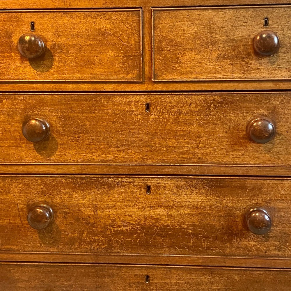 19th century mahogany chest of drawers  View X