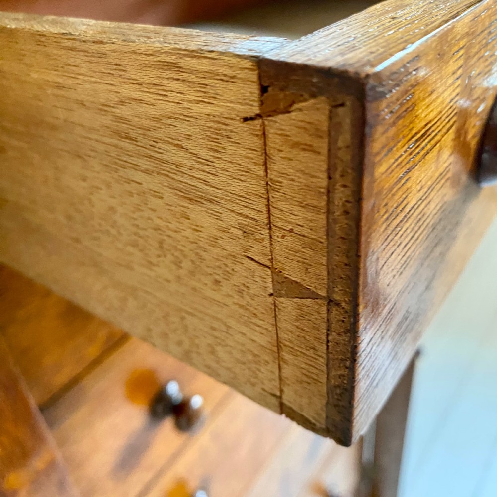 19th century oak Wellington chest of drawers  View IV