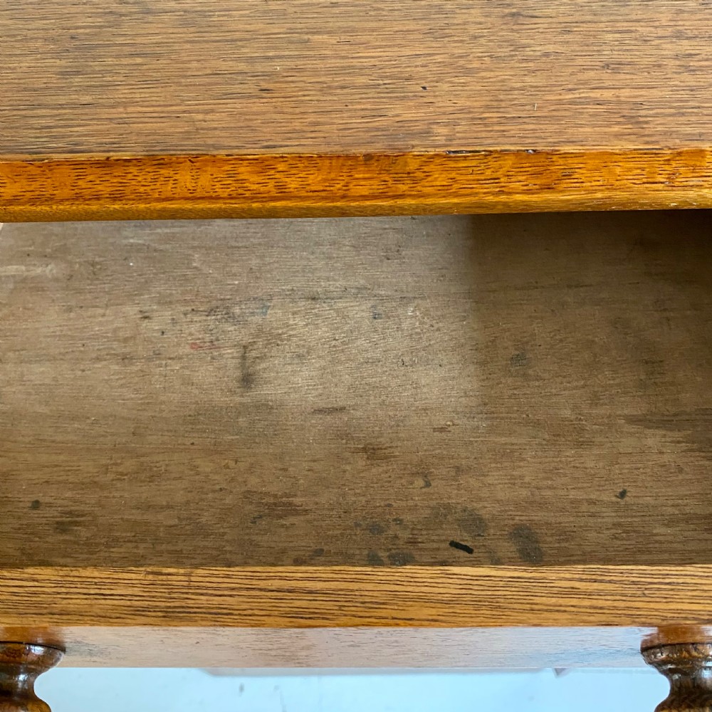 19th century oak Wellington chest of drawers  View V